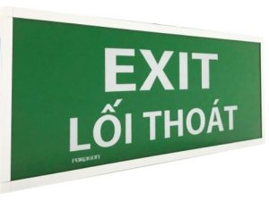 Đèn Exit 1 mặt Paragon PEXF13SC-G2