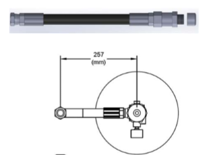 Ống mềm xả khí DN20 kèm van 1 chiều SNS-FC20 hãng S-tec vina